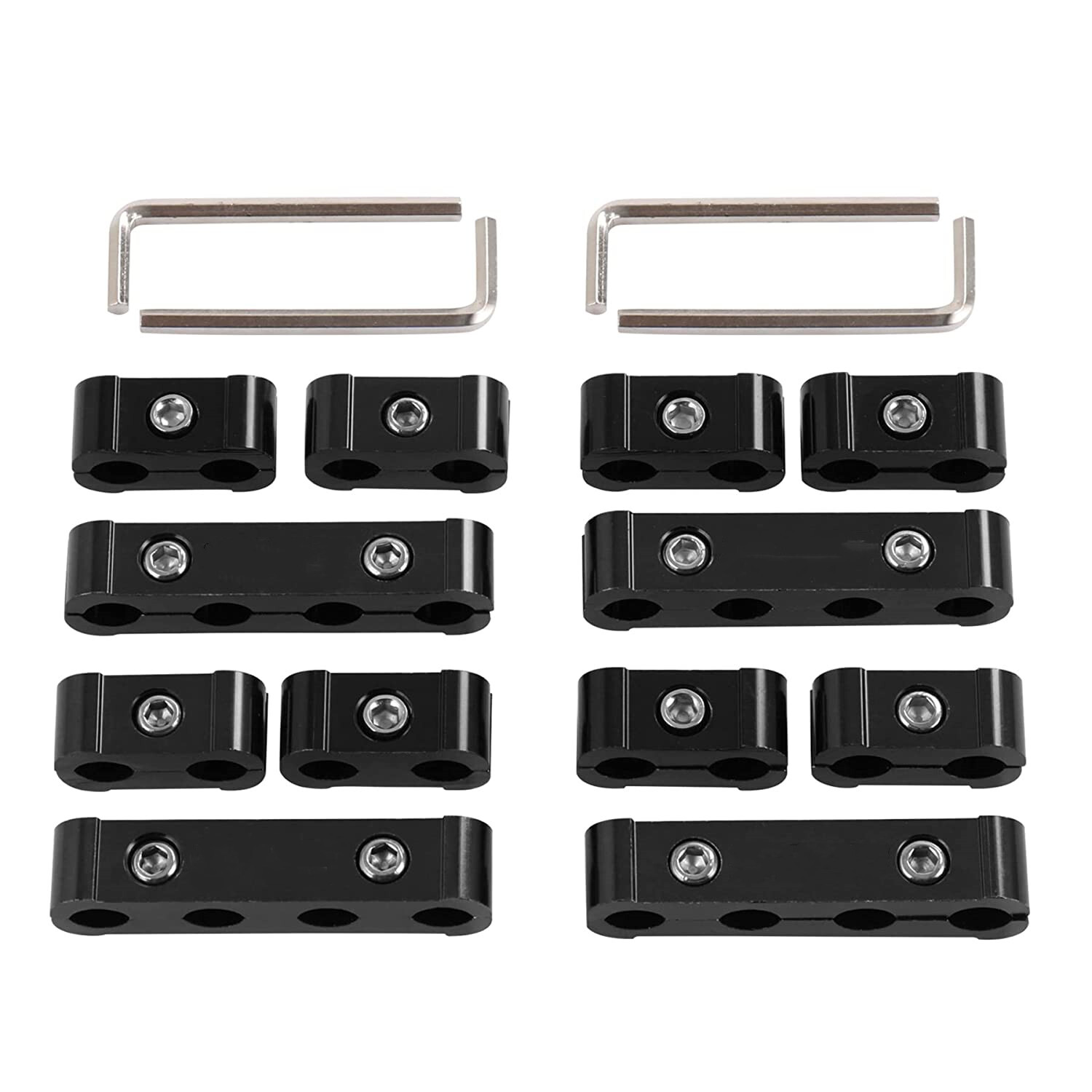 Black Spark Plug Wire Separator Divider 8mm 9mm 10mm For Racing Car  engine line