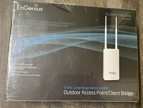 EnGenius ENS500EXT 5 GHz Long Range PoE Outdoor Access Point / Client ...