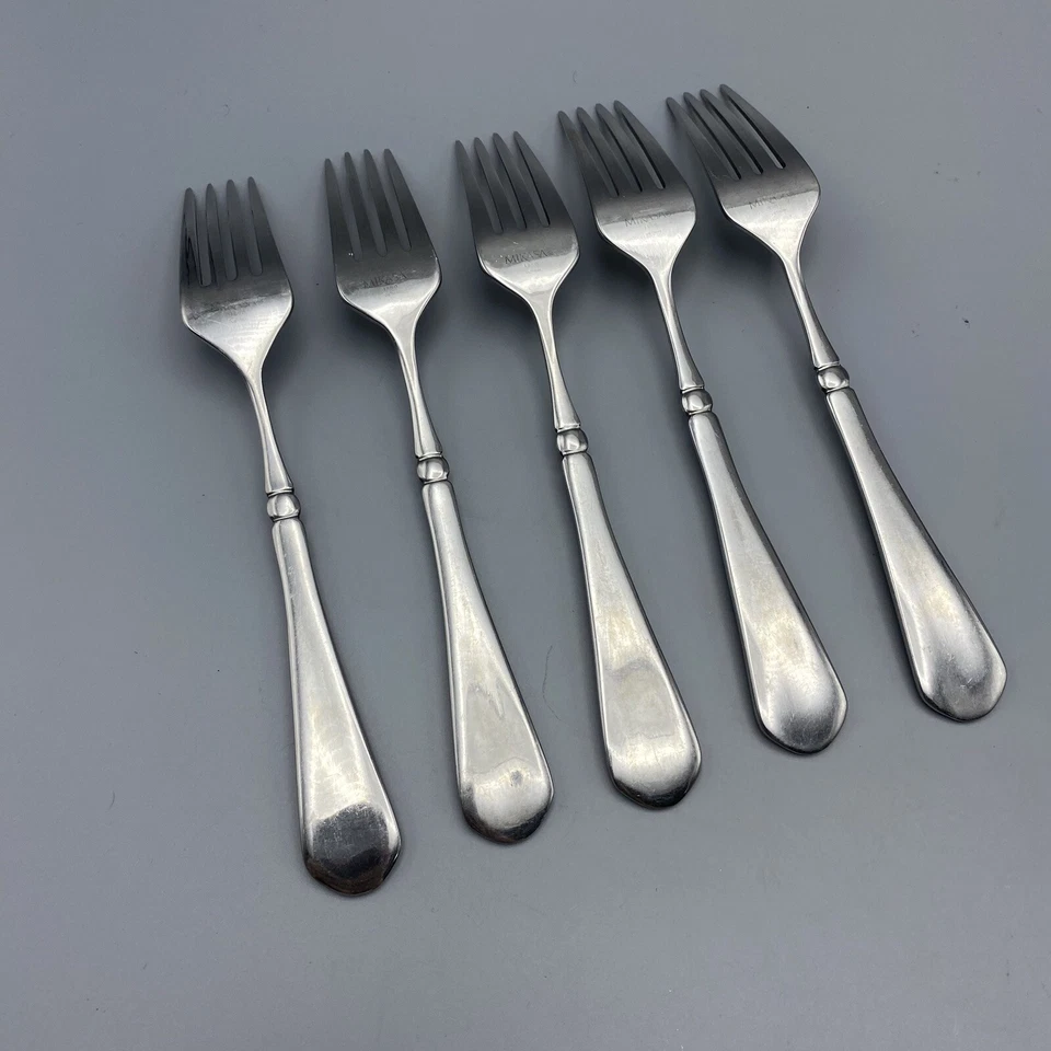 Tenedores de ensalada Mikasa French Countryside 5 piezas 7,25" acero inoxidable cubiertos repuesto Foto 4 de 4