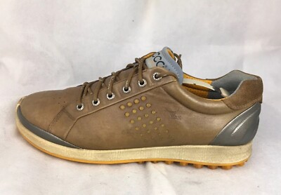 Ecco Golf Shoes Yak Biom Spikeless Soft Cleat  Mens 42- 8/ 8.5 Brown