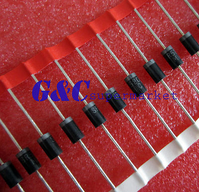 50PCS SR5200 DO-27 5.0 AMP SCHOTTKY BARRIER RECTIFIERS NEW DO1