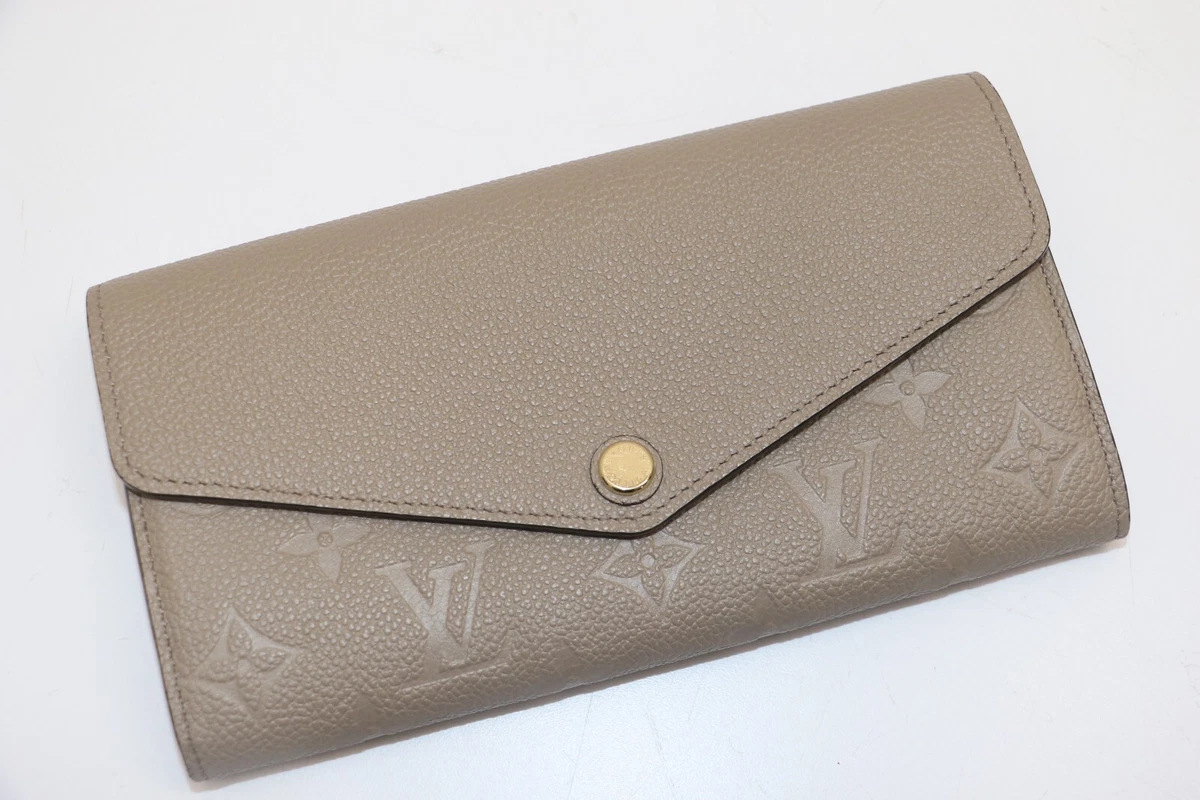 Louis Vuitton Sarah Wallet Turtledove Monogram Empreinte | eBay