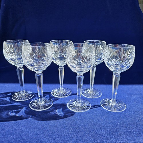 WATERFORD Crystal ASHLING Wine Hock Stem Glass made in Ireland 7 1/2" High - Picture 10 of 23