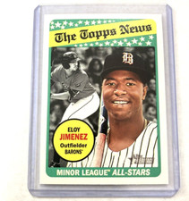2018 Topps Heritage Minor League #186- ELOY JIMENEZ Rookie RC Card.. rookie card picture