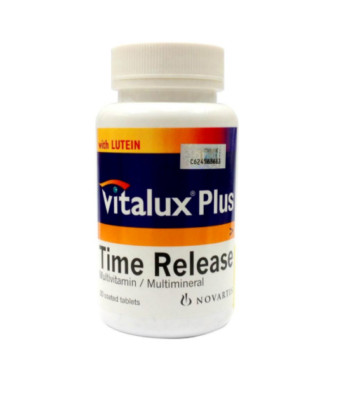 4 x Vitalux Plus Time Release Multivitamin Minerals Optimal Eye + Express