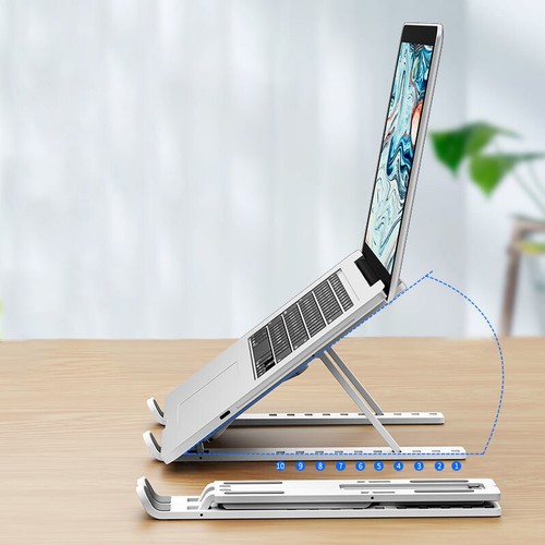 Laptop Stand MacBook Pro Notebook Stand Foldable Aluminium Alloy Tablet Stan _ou - Photo 7/15