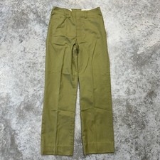 Vintage Boy Scouts Of America Pants Mens Green Trousers Talon Uniform 60's 26x26