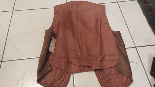 Damen Neu mit Etikett Vintage Lederweste LEARSI Western braun Größe Small Argentinien Cowboy - Bild 3 von 7