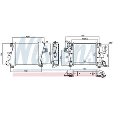 Ladeluftkühler Turbokühler LLC NISSENS für Nissan X-Trail T30