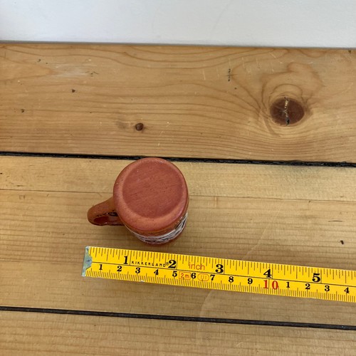 Haida Face Miniature Terracotta Cup Northwest Coast Indigenous Totem Native Art - Bild 6 von 6