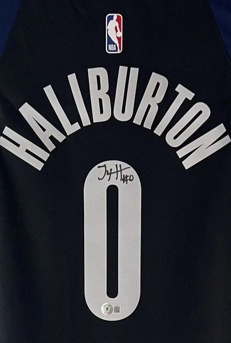 Tyrese Haliburton Signed Indiana Pacers NBA Nike Autograph City 