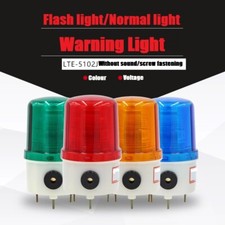 Small strobe warning light, sound and light alarm, LED signal light with buzzer