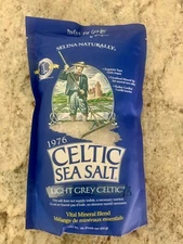 Celtic Sea Salt! Light Grey, Coarse Grind, Gluten Free, Kosher, 1 LB BAG! Selina