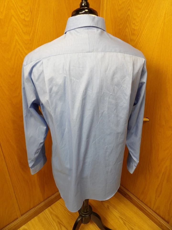 Jos A Bank Mens shirt 16.5/33 NON Iron Cotton Blue  Poly NWOT MS-31 - Image 3 of 3