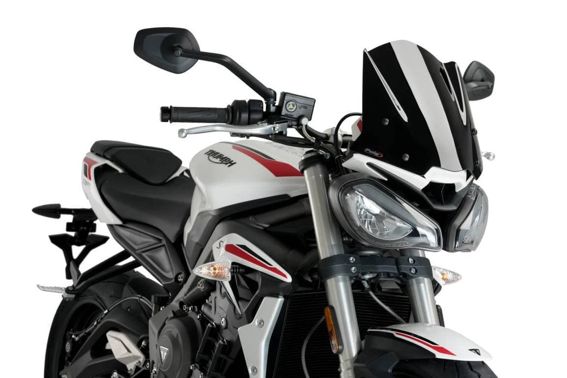 Puig Sport Screen | Black (Opaque) | Triumph Street Triple 765 R/RS + 660 S
