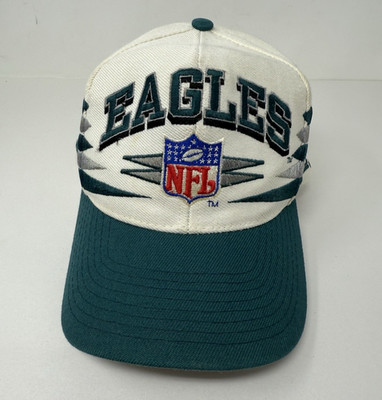 VTG Philadelphia Eagles Snapback Hat Logo Athletic Diamond Cut NFL ProLine Wool