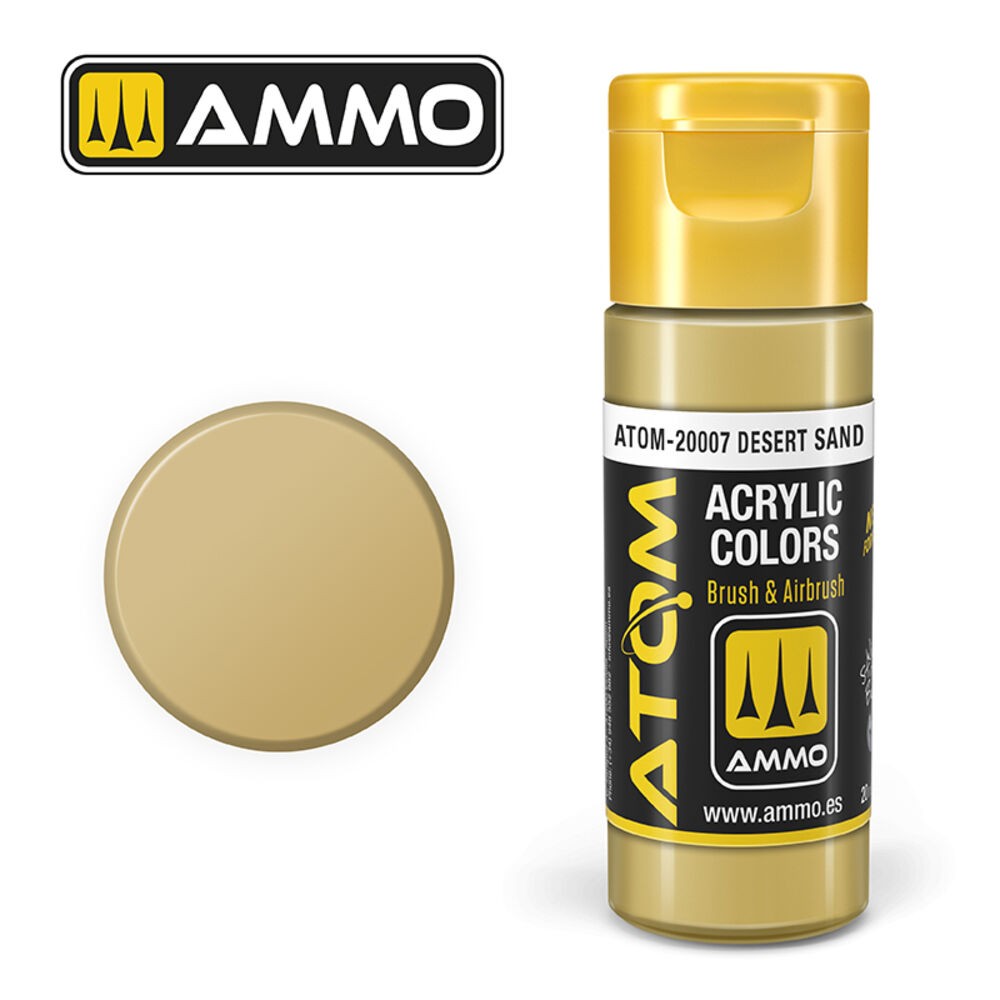 Ammo Mig Atom-20007 - Atom Color Desert Sand 20ml - New