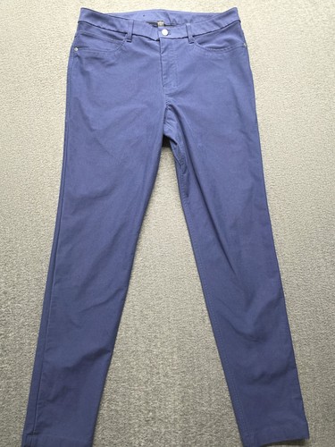 Lululemon ABC 5-Pocket Chino Pants Classic Fit Black Plum M5426S Mens Size 38x33 - Picture 1 of 13