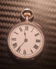 Antique 1896 Omega Ladies Silver Pocket Watch Serial Number 1266973