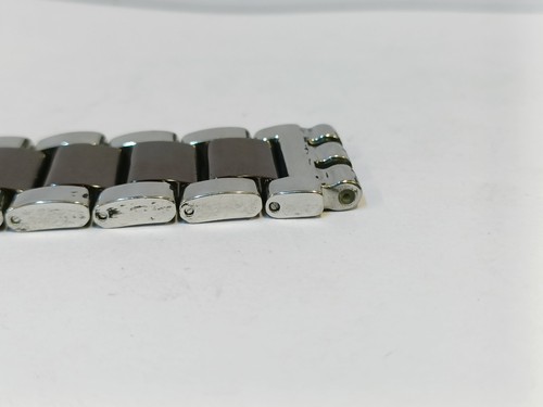 USED BAND STRAP SWATCH STAINLESS STEEL & CERAMIC BAND WIDTH 19.MM - Picture 4 of 11