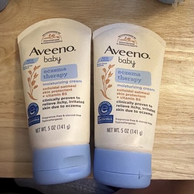 Aveeno Baby Eczema Therapy Moisturizing Cream 5 Oz. Lot of 2  Exp 01/26