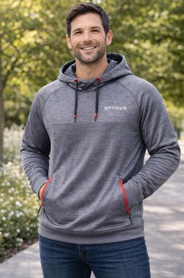 Spyder Active Gray Hoodies Men s Size Large