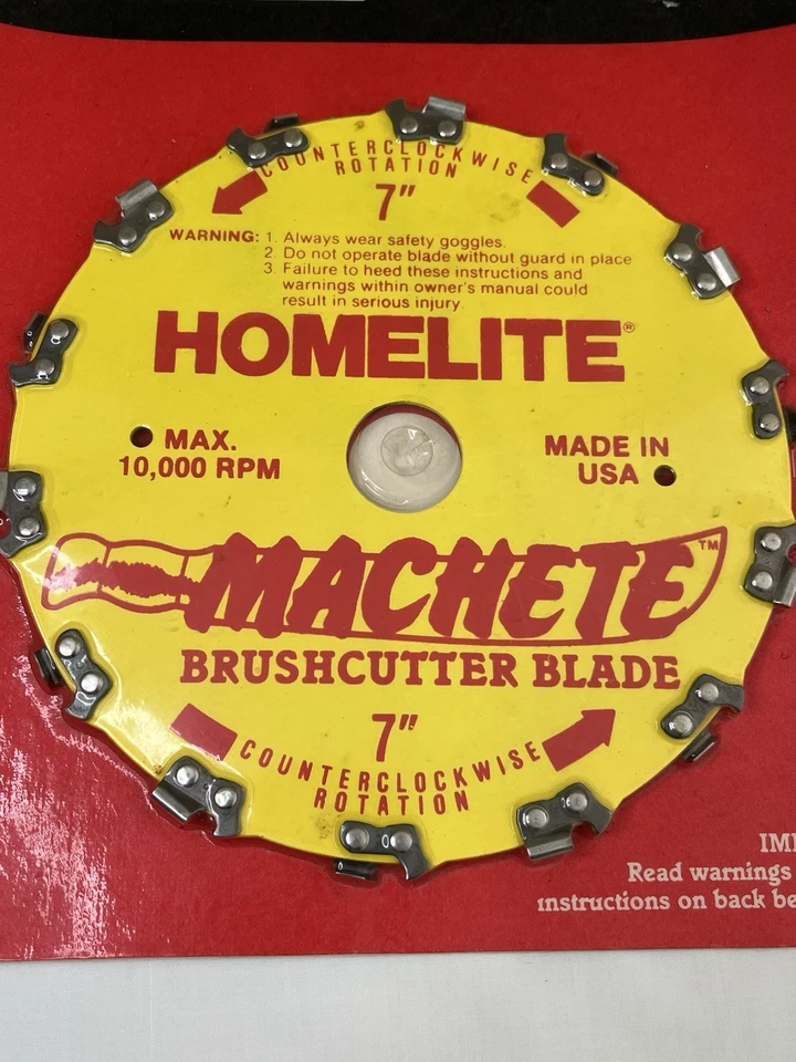 Homelite MACHETE BRUSHCUTTER BLADE 7" #DA-00714 String Trimmer Grass New - Image 2 of 4