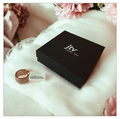 Bella Luce Eterno 925 Rose Gold Ring 6.56 CTW (3.74 CTW DEW) Pave Band, Size 7
