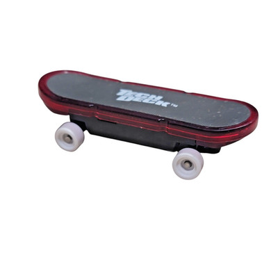 Tech Deck Light Up Fingerboard Skateboard Metal Base Red Black