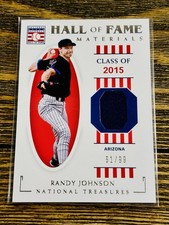 2021 National Treasures Randy Johnson Game Worn Patch Relic /99 HOF Materials