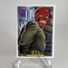 2024 Upper Deck SkyBox Marvel Masterpieces ’92 Platinum Red Skull # 80 WOOD