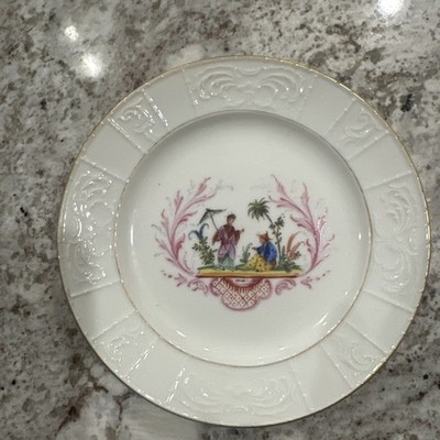 SP Dresden Porcelain Chinoiserie Hand Painted Plate 6 