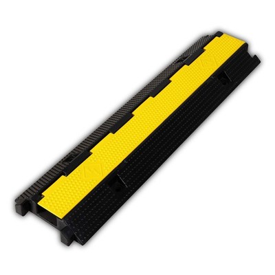 1 Pack Rubber Cable Ramp Hose Cable Protector Ramp 1 Channel 22000lbs Load Capac