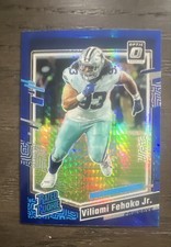 2023 Panini Donruss Optic - Rated Rookie Viliami Fehoko Jr. #229 Blue Hyper...