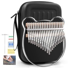 Acrylic Kalimba Thumb Piano,YUNDIE Portable 17 Keys Mbira Crystal Finger Pian...