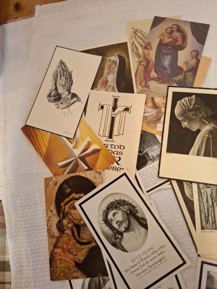 Konvolut alter Totenzettel 50er bis 70er Jahre - Bild 2 von 4