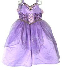 Disney Princess Rapunzel Costume Purple Dress Tangled Child -Size XS 3-4T, READ