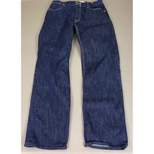 Levis 559 Relaxed Straight Jeans Mens 36x34 Dark Wash Blue 100 Cotton Denim VTG
