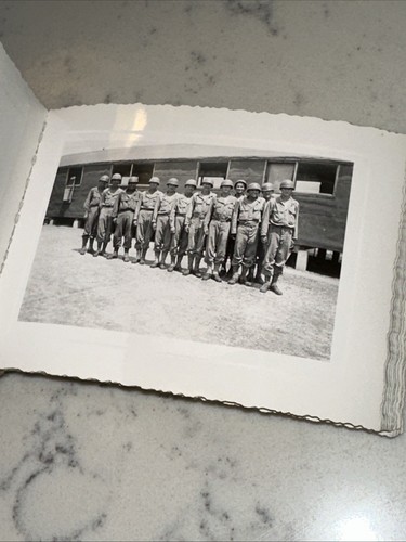 55 Vintage Foto Lot 2.WK Militär Truppen Kaserne gelocht beigefügt Heft - Bild 14 von 18