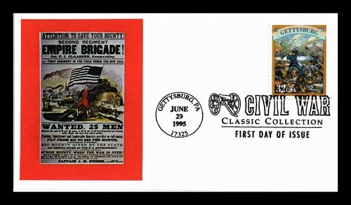US COVER PANDA CACHETS FIRST DAY OF ISSUE PICTORIAL CANCEL GETTYSBURG CIVIL WAR