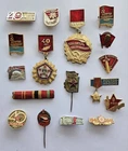 Set of 17 pcs Pins Badges Soviet Union Victory WW2 Lenin Propaganda Memorabilia