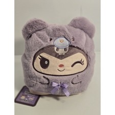 Hello Kitty Kuromi Reversible Plushie Purple Pink Devil Angel Stuffed Toy NEW