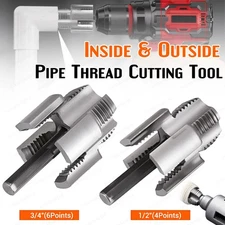 Integrated Internal & External Pipe Threading Cutting Tool PVC Pipe Threader Kit