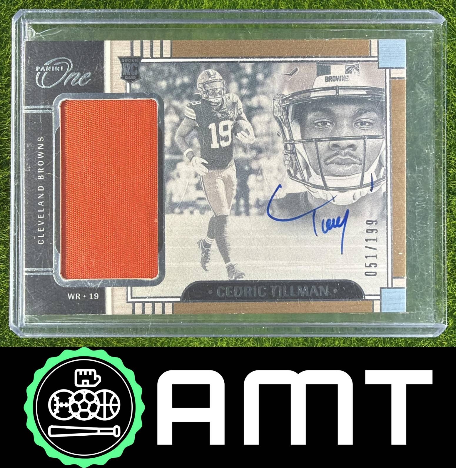 Cedric Tillman Panini Immaculate Collection Collegiate Rookie Patch Autographs #19 Base