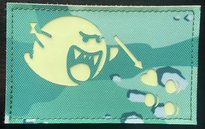 FSUP Crew ''Baja Blue Chocolate Chip'' Laser Cut Glow-in-the-Dark Variant Patch