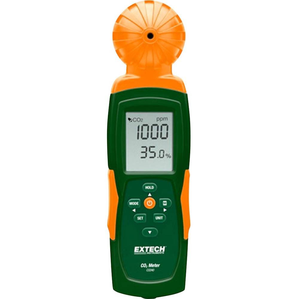 Mesureur de CO2 Extech CO240 pour contrôle de l'air de 0 à 9999 ppm