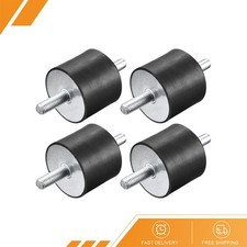 4pcs - Rubber Mounts M10x28mm Male Vibration Isolator Shock Absorber 50mmx40mm