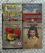 Walter T. Foster Painting Instruction Book Lot 6 Mountains, Landscapes Nature