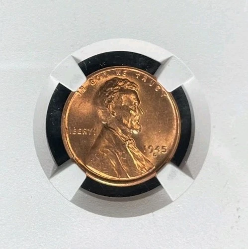 1945-D LINCOLN WHEAT CENT ~ NGC MS 65 RD ~BEAUTIFUL COIN~REF#98-195