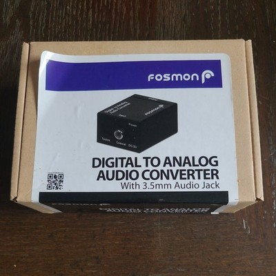 Brand New Fosmon Digital to Analog Audio Converter with 3.5mm Audio Jack HD8023 